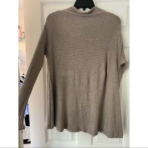 FREE PEOPLE Taupe Sweater with Open Back